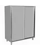 UNNINOX Servieskast | RVS | Schuifdeuren | Diepte 600 | Hoogte 1800 | Breedte 1000-1600 