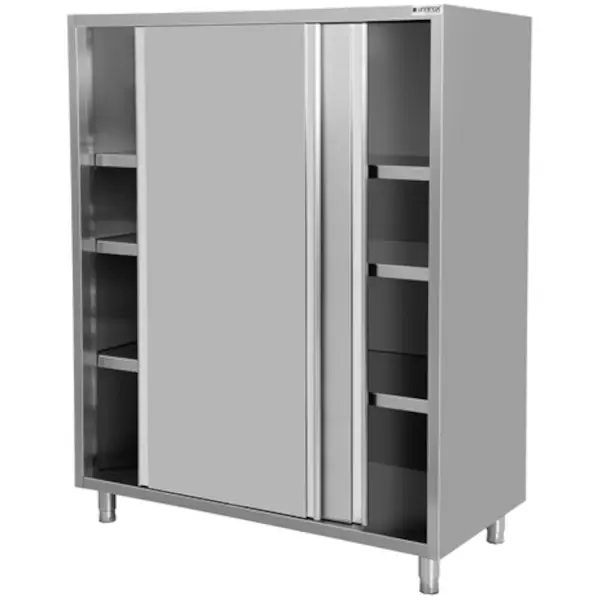 Servieskast | RVS | Schuifdeuren | Diepte 600 | Hoogte 1800 | Breedte 1000-1600