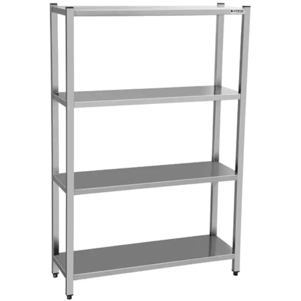 Voorraadrek | RVS | 4 Schappen | Diepte 500 | Hoogte 1800 | Breedte 800-2000 | Zelfmontage