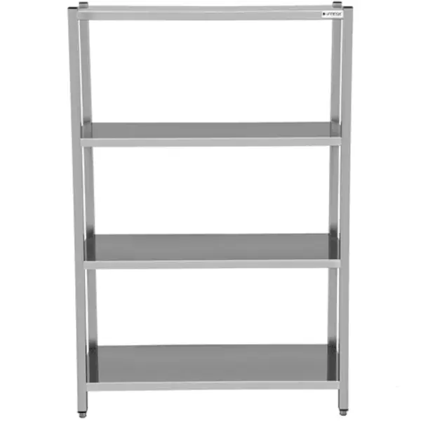 Voorraadrek | RVS | 4 Schappen | Diepte 500 | Hoogte 1800 | Breedte 800-2000 | Zelfmontage
