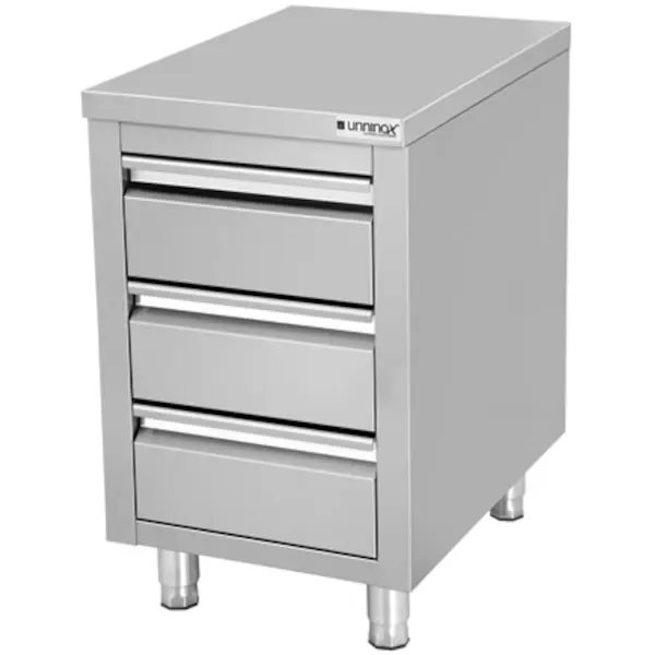 Werktafel | RVS | 3 Laden | 500x600x850(h)mm