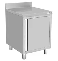 UNNINOX Werktafel | RVS | 1 Draaideur | Achteropstand | 600x600x850(h)mm