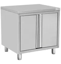 UNNINOX Werktafel | RVS | 2 Draaideuren | 700x600x850(h)mm