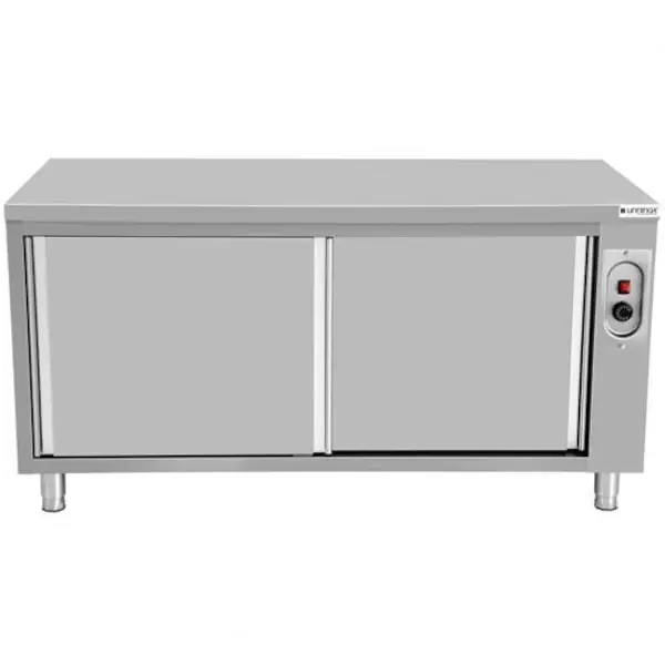 Warmhoudkast | RVS | 30°C/80°C | Geventileerd | Doorgeef-Schuifdeuren | 230V | Diepte 600 | Hoogte 850 | Breedte 1000-2000