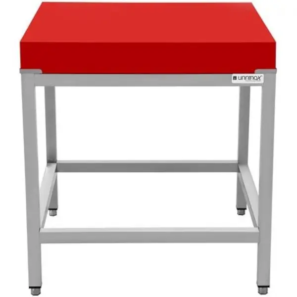 Hakblok | RVS/Polyethyleen | Blokdikte 100mm | Gelast | 800x800x850(h)mm