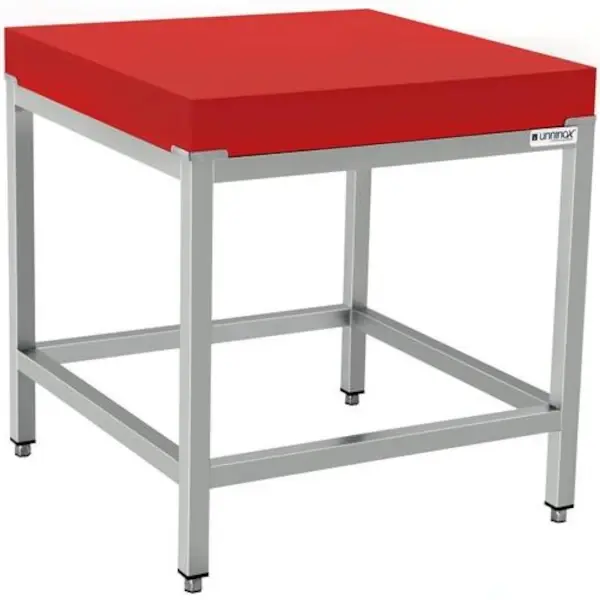 Hakblok | RVS/Polyethyleen | Blokdikte 100mm | Gelast | 800x600x850(h)mm