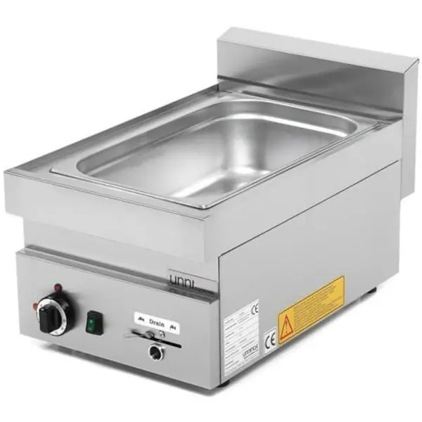 Bain-Marie | 650 SERIE | Elektrisch | 1/1 GN | 30°C/90°C | 1.2kW (230V) | Aftapkraan | 400x650x300(h)mm