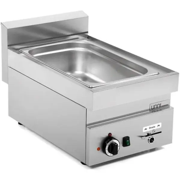 Bain-Marie | 650 SERIE | Elektrisch | 1/1 GN | 30°C/90°C | 1.2kW (230V) | Aftapkraan | 400x650x300(h)mm