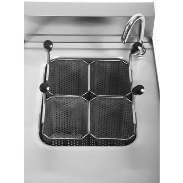 Pastakoker | 650 SERIE | Elektrisch | 12L | 30°C/110°C | 7kW (400V) | Aftapkraan | 400x650x300/540(h)mm