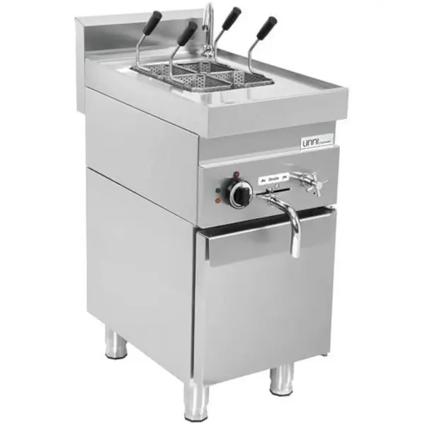 Pastakoker | 650 SERIE | Elektrisch | 12L | 30°C/110°C | 7kW (400V) | Aftapkraan | 400x650x300/540(h)mm