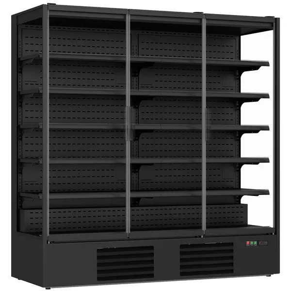 Wandkoeling | MARCO | Zwart | +2°C/+8°C | Geforceerd | Draaideuren | 1935x740x2010(h)mm