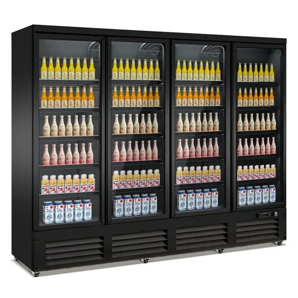 Koelkast | CEB-R | 2000L | Zwart | 0°C/+10°C | Geforceerd | Draaideuren | Wielen (Geremd) | 2500x705x2050(h)mm