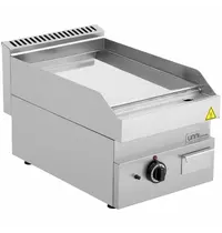 UNNI-COOKING Bak-/Grillplaat | 650 SERIE | Gas | Glad Oppervlak 400x550 (Verchroomd) | 80°C/300°C | 5.7kW | Piëzo Ontsteking | 400x650x300/540(h)mm