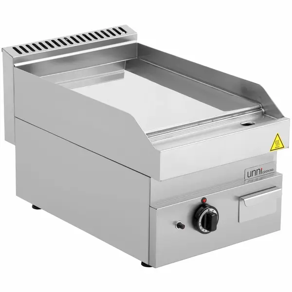 Bak-/Grillplaat | 650 SERIE | Gas | Glad Oppervlak 400x550 (Verchroomd) | 80°C/300°C | 5.7kW | Piëzo Ontsteking | 400x650x300/540(h)mm