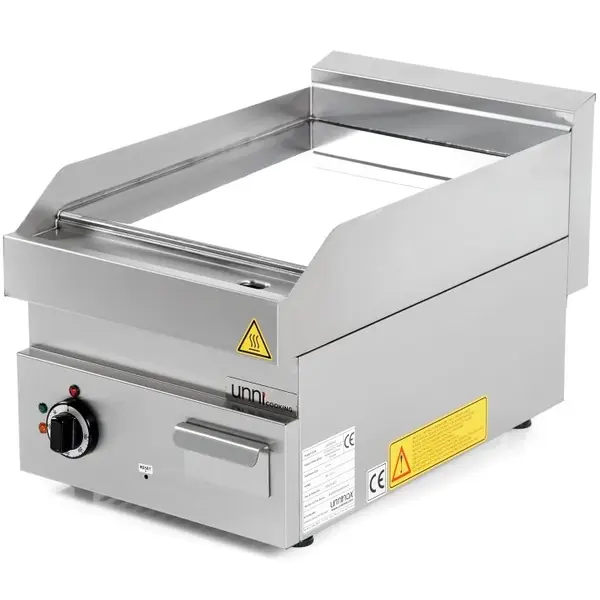 Bak-/Grillplaat | 650 SERIE | Gas | Glad Oppervlak 400x550 (Verchroomd) | 80°C/300°C | 5.7kW | Piëzo Ontsteking | 400x650x300/540(h)mm