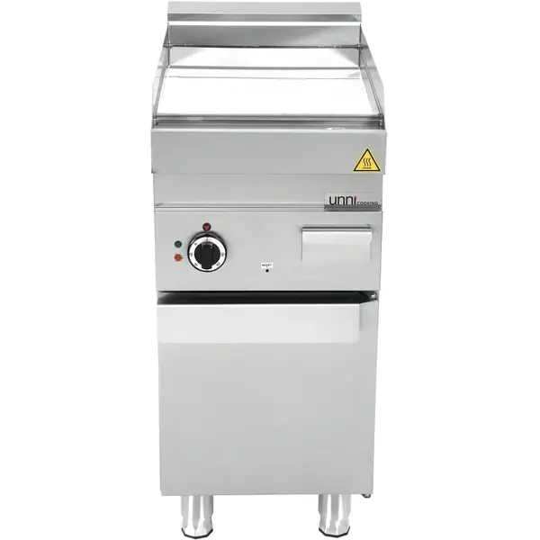 Bak-/Grillplaat | 650 SERIE | Gas | Glad Oppervlak 400x550 (Verchroomd) | 80°C/300°C | 5.7kW | Piëzo Ontsteking | 400x650x300/540(h)mm