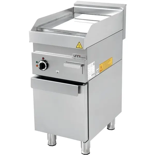 Bak-/Grillplaat | 650 SERIE | Gas | Glad Oppervlak 400x550 (Verchroomd) | 80°C/300°C | 5.7kW | Piëzo Ontsteking | 400x650x300/540(h)mm