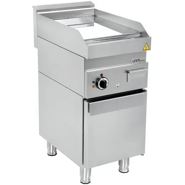 Bak-/Grillplaat | 650 SERIE | Gas | Glad Oppervlak 400x550 (Verchroomd) | 80°C/300°C | 5.7kW | Piëzo Ontsteking | 400x650x300/540(h)mm