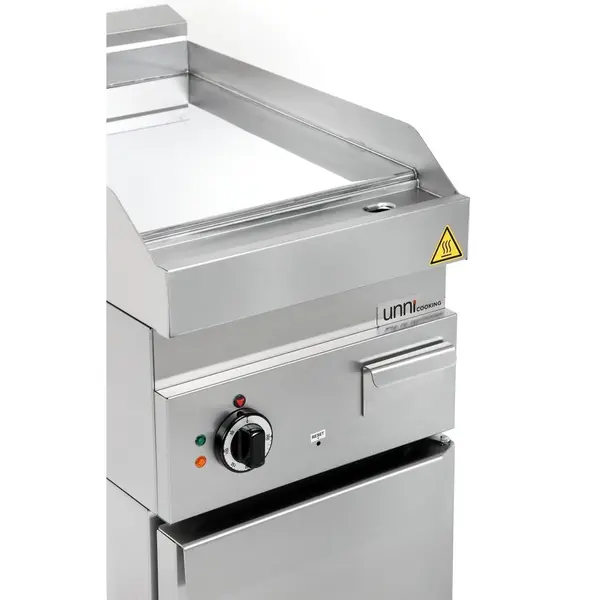 Bak-/Grillplaat | 650 SERIE | Gas | Glad Oppervlak 400x550 (Verchroomd) | 80°C/300°C | 5.7kW | Piëzo Ontsteking | 400x650x300/540(h)mm
