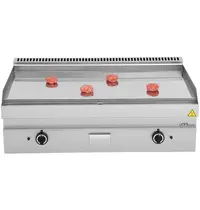 UNNI-COOKING Bak-/Grillplaat | 650 SERIE | Gas | Glad Oppervlak 1100x550 (Verchroomd) | 80°C/300°C | 12kW | Piëzo Ontsteking | 1100x650x300/540(h)mm