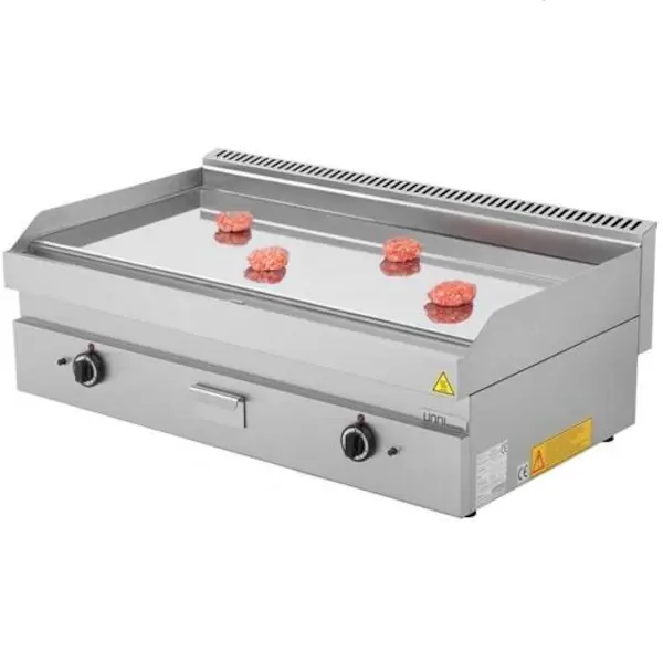Bak-/Grillplaat | 650 SERIE | Gas | Glad Oppervlak 1100x550 (Verchroomd) | 80°C/300°C | 12kW | Piëzo Ontsteking | 1100x650x300/540(h)mm