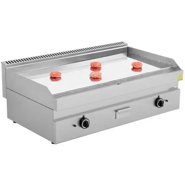 Bak-/Grillplaat | 650 SERIE | Gas | Glad Oppervlak 1100x550 (Verchroomd) | 80°C/300°C | 12kW | Piëzo Ontsteking | 1100x650x300/540(h)mm