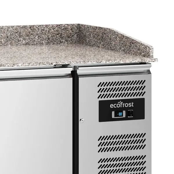 Pizzawerkbank | 390L | 2 Deuren (EN600x400) | +2°C/+8°C | Geforceerd | Wielen (Geremd) | 1515x800x840/990(h)mm
