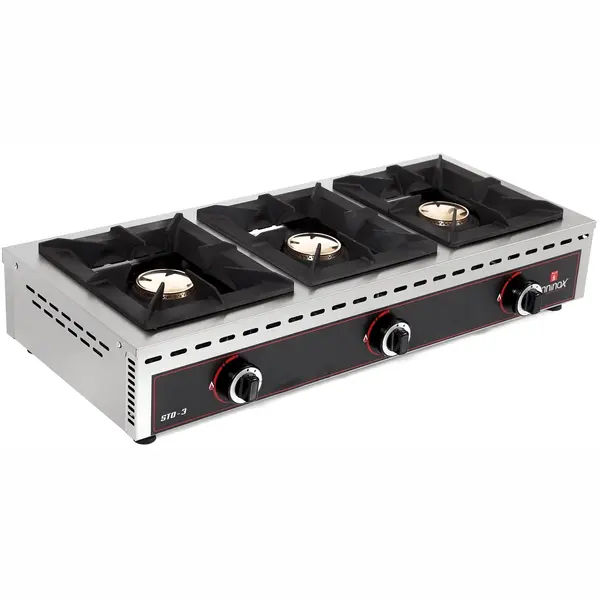 Fornuis | Tafelmodel (Laag) | Gas | 3 Branders | 3x 7kW | 1010x510x200(h)mm