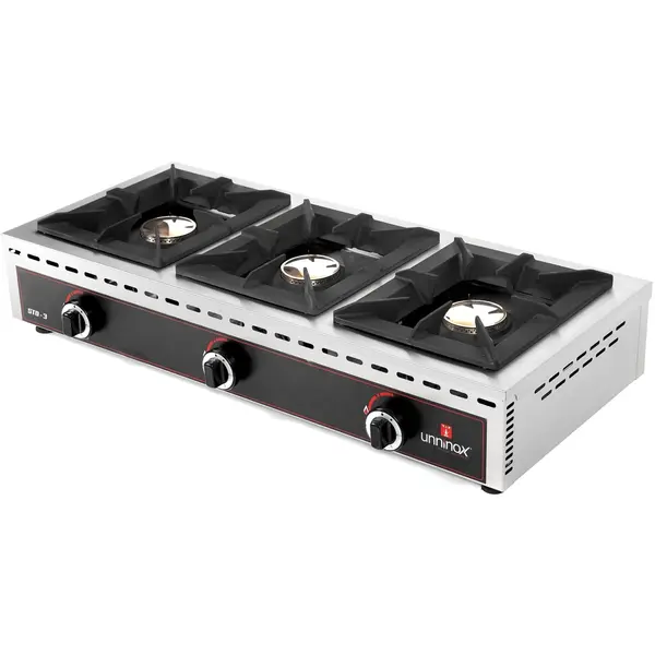 Fornuis | Tafelmodel (Laag) | Gas | 3 Branders | 3x 7kW | 1010x510x200(h)mm