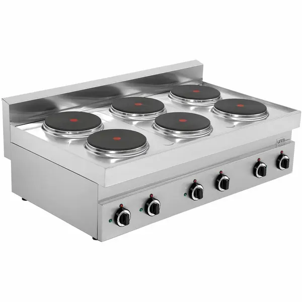 Fornuis | 650 SERIE | Tafelmodel | Elektrisch | 6 Kookpunten | 15.6kW (400V) | 1100x650x300/540(h)mm