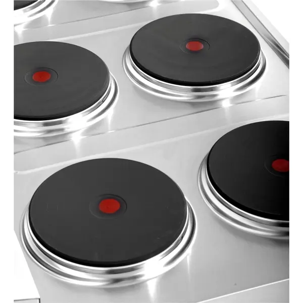 Fornuis | 650 SERIE | Tafelmodel | Elektrisch | 6 Kookpunten | 15.6kW (400V) | 1100x650x300/540(h)mm