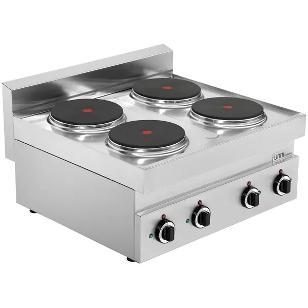 Fornuis | 650 SERIE | Tafelmodel | Elektrisch | 4 Kookpunten | 10.4kW (400V) | 700x650x300/540(h)mm