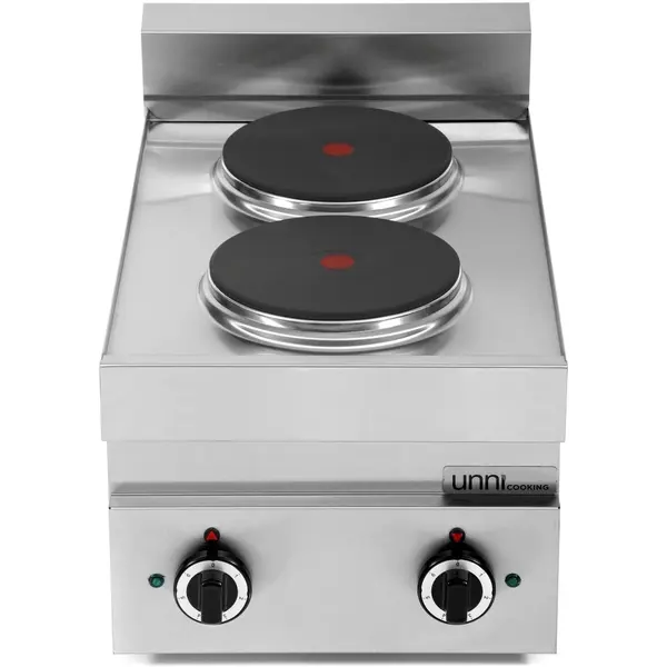 Fornuis | 650 SERIE | Tafelmodel | Elektrisch | 2 Kookpunten | 5.2kW (400V) | 400x650x300/540(h)mm