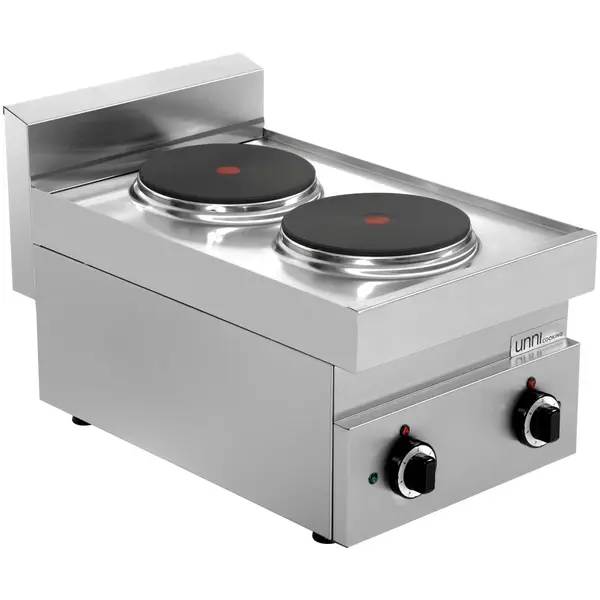 Fornuis | 650 SERIE | Tafelmodel | Elektrisch | 2 Kookpunten | 5.2kW (400V) | 400x650x300/540(h)mm