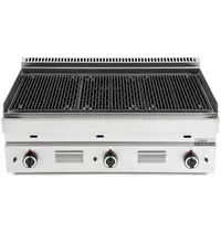UNNI-COOKING Lavasteengrill | 650 SERIE | Gas | Oppervlak 990x500 (Gietijzer) | 80°C/300°C | 16.5kW | Piëzo Ontsteking | 1100x650x300/540(h)mm