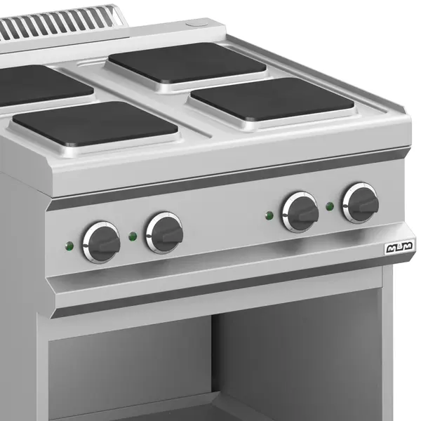 Fornuis | MAGISTRA PLUS 700 | Elektrisch | 4 Kookpunten (220x220) | 10.4kW (400V) | Open Onderkast | 700x714x850(h)mm