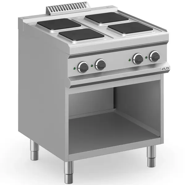 Fornuis | MAGISTRA PLUS 700 | Elektrisch | 4 Kookpunten (220x220) | 10.4kW (400V) | Open Onderkast | 700x714x850(h)mm