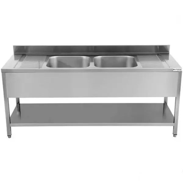 Spoeltafel | Midden | Bodemschap | Demontabel | 2000x700x850(h)mm