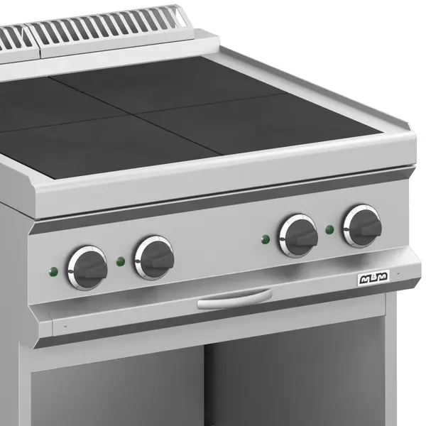 Fornuis | MAGISTRA PLUS 700 | Elektrisch | 4 Kookpunten (300x300) | 10kW (400V) | Open Onderkast | 700x714x850(h)mm