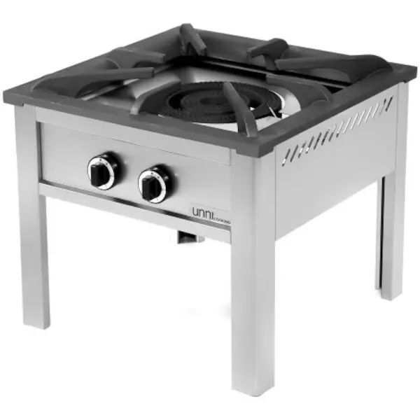 Hokker | Gas | 2 Branders (Dubbele Ring) | 15kW | 600x600x550(h)mm