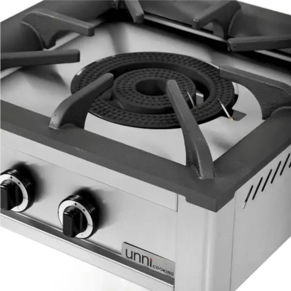 Hokker | Gas | 2 Branders (Dubbele Ring) | 28kW | 600x600x600(h)mm