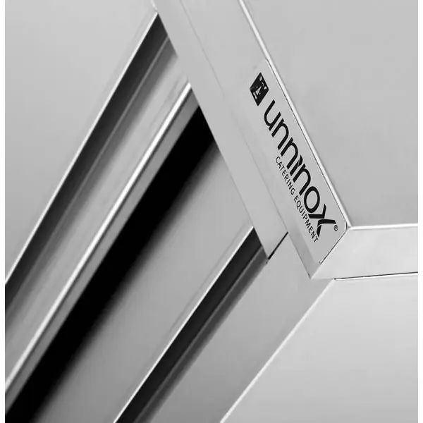 RVS Spoeltafel | Linkse Uitvoering | Achteropstand | 2 Schuifdeuren + 2 Spoelbakken | 1600x700x850(h)mm