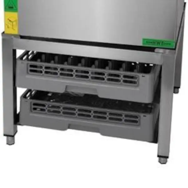 RVS onderstel vaatwasser | Cap. 2x 500x500mm korf | 610x610x400(h)mm