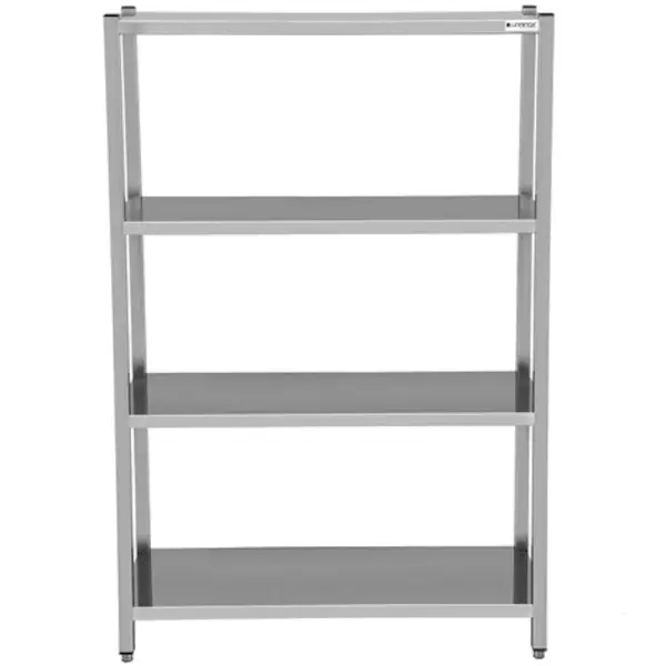 Voorraadrek | RVS | 4 Schappen | Diepte 400 | Hoogte 1800 | Breedte 800-2000 | Zelfmontage