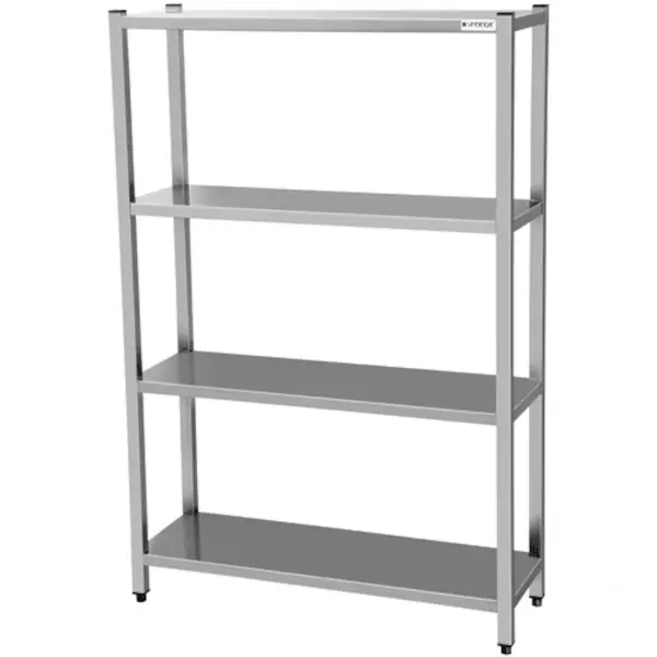 Voorraadrek | RVS | 4 Schappen | Diepte 400 | Hoogte 1800 | Breedte 800-2000 | Zelfmontage