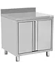 UNNINOX Werktafel | RVS | 2 Draaideuren | Achteropstand | 800x700x850(h)mm 