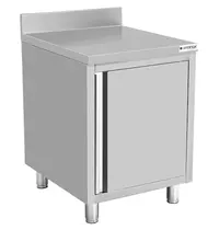 UNNINOX Werktafel | RVS | 1 Draaideur | Achteropstand | 600x700x850(h)mm