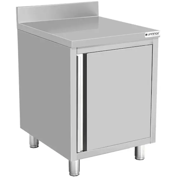 Werktafel | RVS | 1 Draaideur | Achteropstand | 500x700x850(h)mm