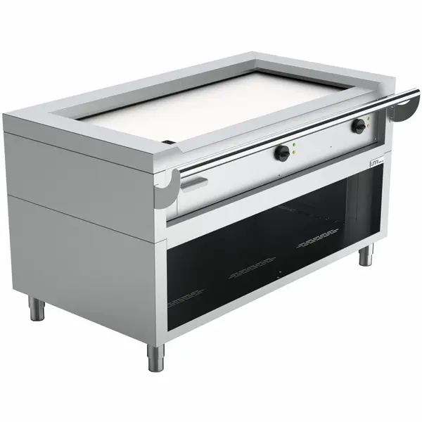 Teppanyaki Grillplaat | Elektrisch | Met Onderkast | 2 Branders | 9kW | 400V | 1440x770x850(h)mm