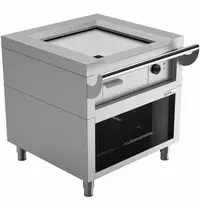 UNNI-COOKING Teppanyaki Grillplaat | Elektrisch | Met Onderkast | 1 Brander | 4.5kW | 400V | 800x770x850(h)mm